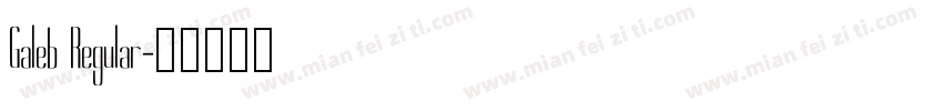 Galeb Regular字体转换